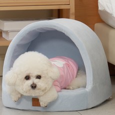 Redpuppy 圓頂絨毛寵物屋, 柔和的海灘藍色