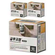 오상헬스케어 글루코랩 개인용혈당검사지, 3개