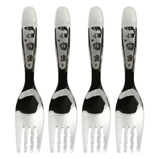 KOM 馬戲團系列 316不鏽鋼兒童叉, 企鵝, 兒童叉, 4個