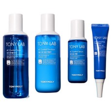 TONYMOLY TONY LAB AC控油淨痘化妝水乳4件組 肌膚舒緩護理, 1組