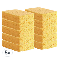 부워크 무흠집 펄프 주방 수세미 스폰지, 10개입, 5개