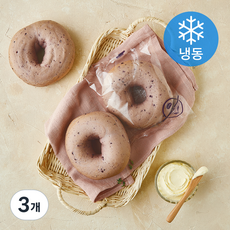 커피빈 쌀 블루베리 베이글 3개입 (냉동), 330g, 3개