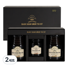 다미즐 흑당생강차 선물세트, 차 580g x 2p + 시럽 230g, 2세트