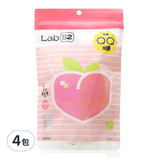 Lab52 齒妍堂 無糖QQ糖 87.5g 寶寶零食, 水蜜桃, 4包