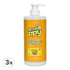 스크러피 안티헤어로스 샴푸, 1L, 3개