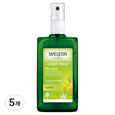 WELEDA 薇蕾德 柑橘清新體香噴霧, 100ml, 5個