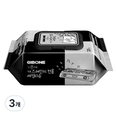 GIBONE 瓦斯爐專用清潔濕紙巾 蓋型 25抽, 3個