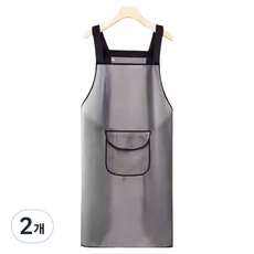 Bareun Living 口袋防水聚氨酯圍裙 75cm, 黑色, 2個
