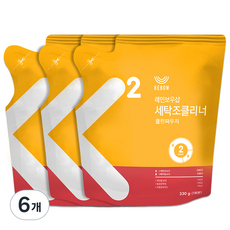 REBOW 洗衣槽清潔劑 潔淨包, 330g, 6個