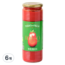 로쏘가르가노 유기농 파사타 토마토 퓨레, 6개, 690g