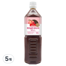 아크바 피치실론 아이스티 베이스, 1L, 5개