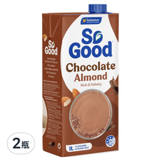 So Good Basic系列 可可堅果杏仁奶 植物奶 全素可食, 2瓶, 1L