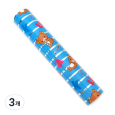 투영디자인 리락쿠마 포장지 소, 블루, 3개입