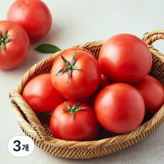 이로운 군위 무농약 인증 완숙 토마토, 2kg, 3개