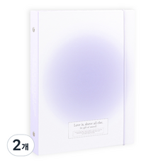 wannathis Blush A5 6孔小卡活頁夾外殼, 紫色, 2個