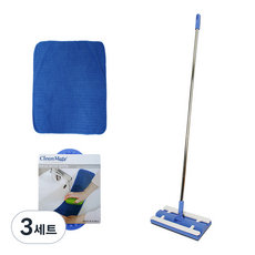 크린메이트 집게형 밀대 세트 블루 중형, 3세트