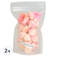 ARIGAMSUNG 夾鏈袋裝草莓馬林糖, 2個
