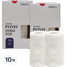 POVIS 수성 스테럴 플렉스 압박용 밴드 10cm x 4m SSF-H4, 1개입, 10개