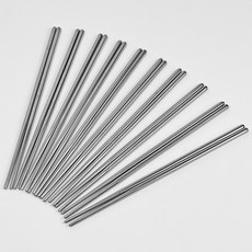 퀸센스 스테인리스 라이트 진공 저분 젓가락, 민자, 단품, 10세트