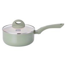 Cookin IH感應爐適用色彩單柄湯鍋, 18cm, 綠色, 1個