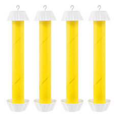 Tamsaa 掛式黏蠅棒, 室內外皆可使用，全方位防護，輕鬆解決飛蟲困擾, 4支