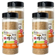 복이네먹거리 고소한 참깨 100% 깨소금 용기형, 200g, 4개