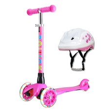 ROLLICK 孩童滑板車+安全帽組, 粉色