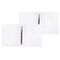 Lan CHYn 連勤牌文具 W PP 果凍色系三孔3/4"圓型夾 小背寬 LC-8001-3R, 透白色, 2本