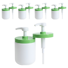 Maums The Longer Cream乳液壓頭替換壓頭, 10個, 白+綠