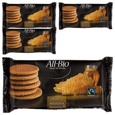ALLBIO 허니 스트룹 와플 6p, 175g, 4개
