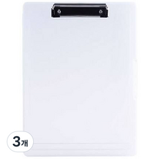 브라이트랩 A4 클립보드 파일케이스 가로형, 3개, 투명