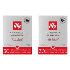 illy 意利 經典烘焙阿拉比卡咖啡隨身包, 1.6g, 30入, 2盒