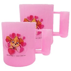 PAW PATROL 汪汪隊立大功 可愛牙刷杯, 2個, 粉色