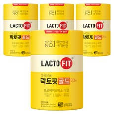 락토핏 정품 골드 80포, 160g, 4개