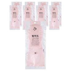 야무진 컬러드 니트릴 고무장갑 양손세트, 핑크, 중(M), 9세트