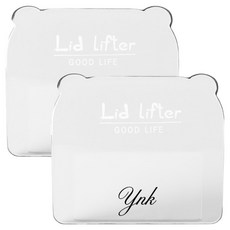 YNK 簡約馬桶蓋把手 2入, 透明