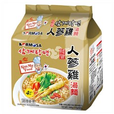 KORMOSA 韓寶 人蔘雞湯麵 110g 4包, 1袋