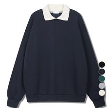 ILLUSO 男款 WD 特殊雙面布料雙領寬鬆大學T