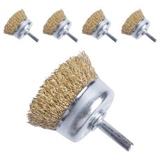 KENDO 電鑽用杯刷 6mm柄 76000620, 5個