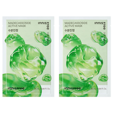 INNISFREE 台灣公司貨 積雪草高效活性面膜 25ml, 2個, 1個裝