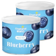 O'natural 歐納丘 天然藍莓乾, 嚴選大顆藍莓製作 口感絕佳, 210g, 2罐