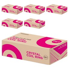 카피어랜드 3:1 PET 코일링 1kg 93개입, 12mm, 투명, 6개