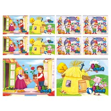 YOUNGART 童話封面印花素描本 隨機出貨, 345*247mm, 24張, 10本