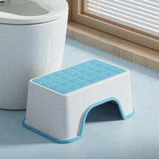 더자카 논슬립 다용도 욕실 변기 발판 30 x 18.5 x 13.5 cm, 블루, 1개