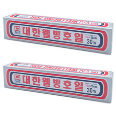 대한웰빙은박접시 호일, 30m, 2개