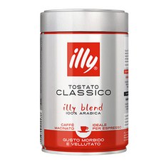 illy 意利 Classico中烘培咖啡粉, 義式濃縮, 250g, 1罐
