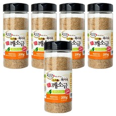 복이네먹거리 고소한 참깨 100% 깨소금 용기형, 200g, 5개