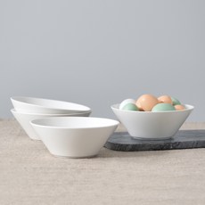 BOWLBOWL Urban Daily 麵碗, 亞麻白, 4個