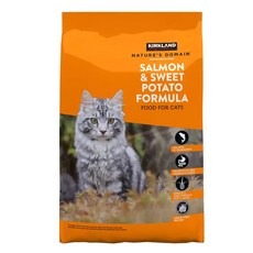 KIRKLAND 科克蘭 Natures Domain 鮭魚&甘薯配方乾貓糧 8.16kg, 1袋