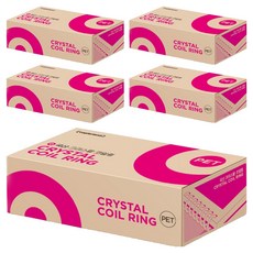 카피어랜드 3:1 PET 코일링 1kg 33개입, 24mm, 투명, 5세트